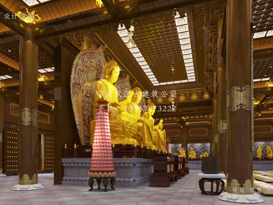 泰州寺庙大雄宝殿装修设计施工