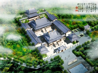 泰州依云寺建筑规划设计图