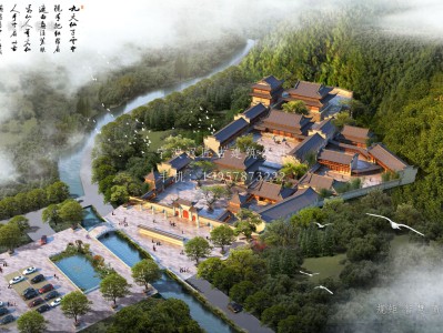 泰州资教寺总体建筑规划方案图
