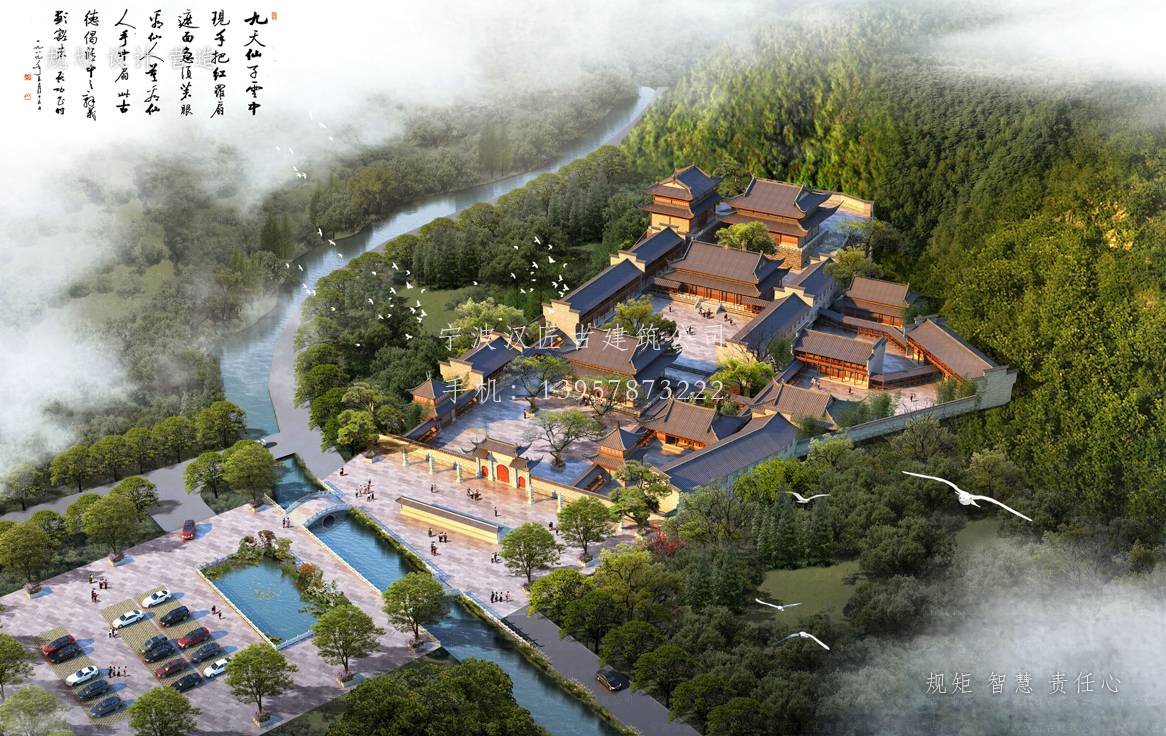 泰州资教寺总体建筑规划方案图