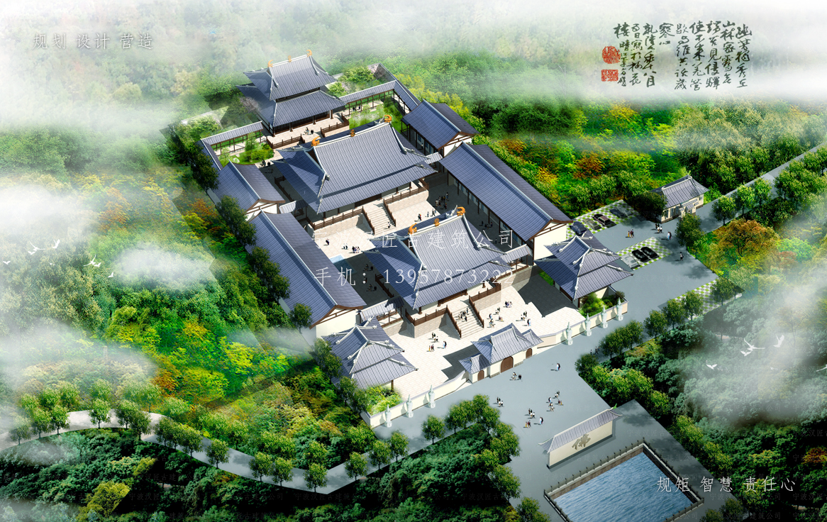 泰州依云寺建筑规划设计图